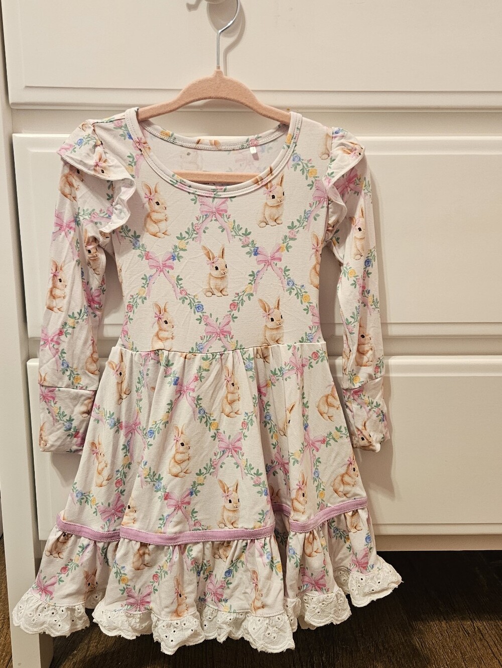 Bums & Roses Too Fluffin Cute Long Sleeve Party Dress & Shorts Set- Size 2T